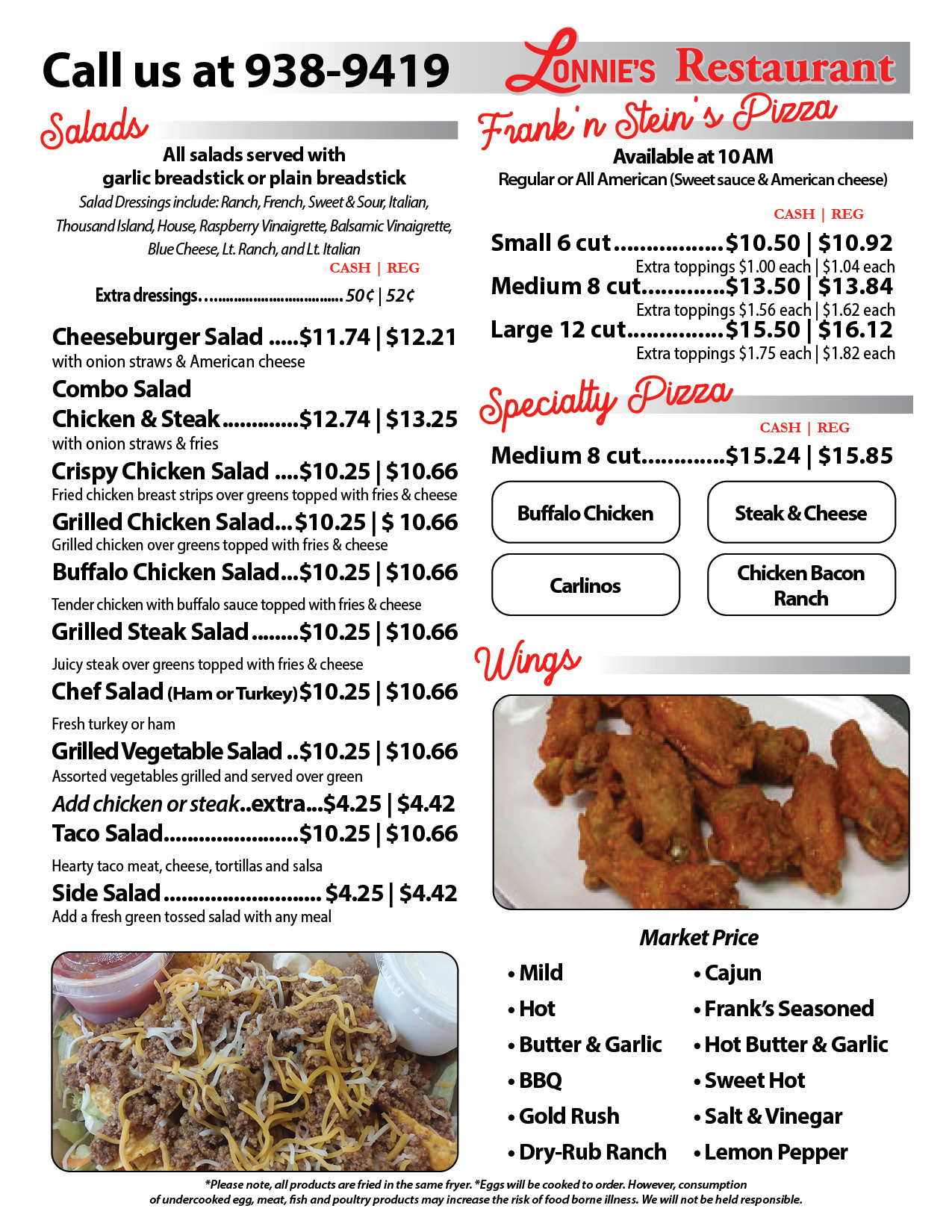 Lonnie's Salads & Pizza